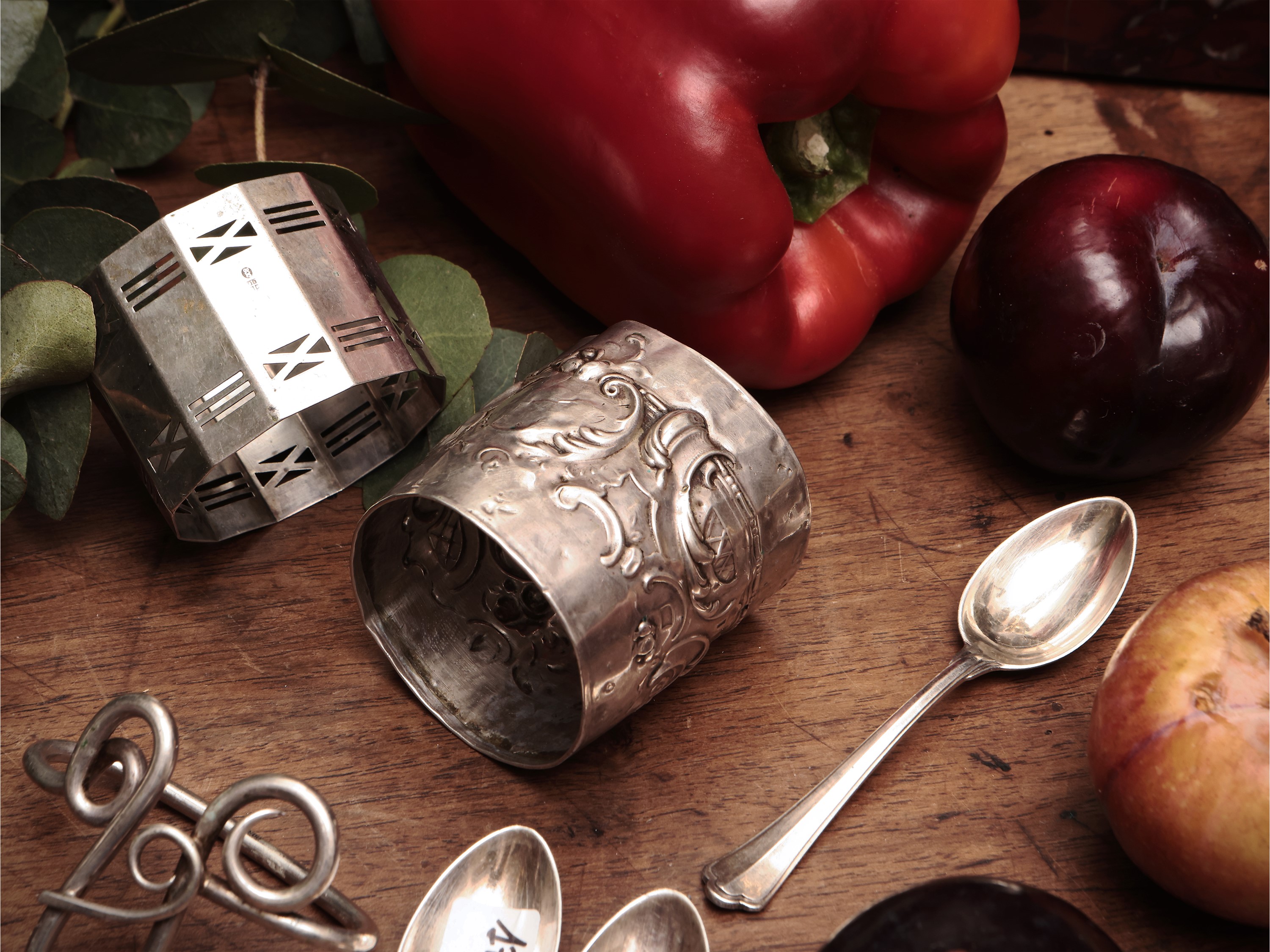 Miscellanea di lega tovaglioli in argento