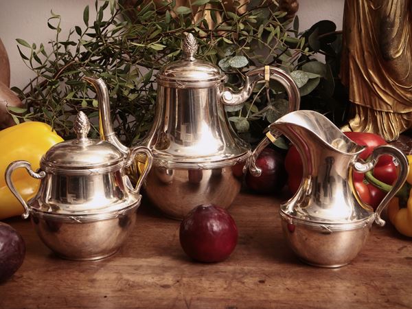 Servizio da caffè in argento