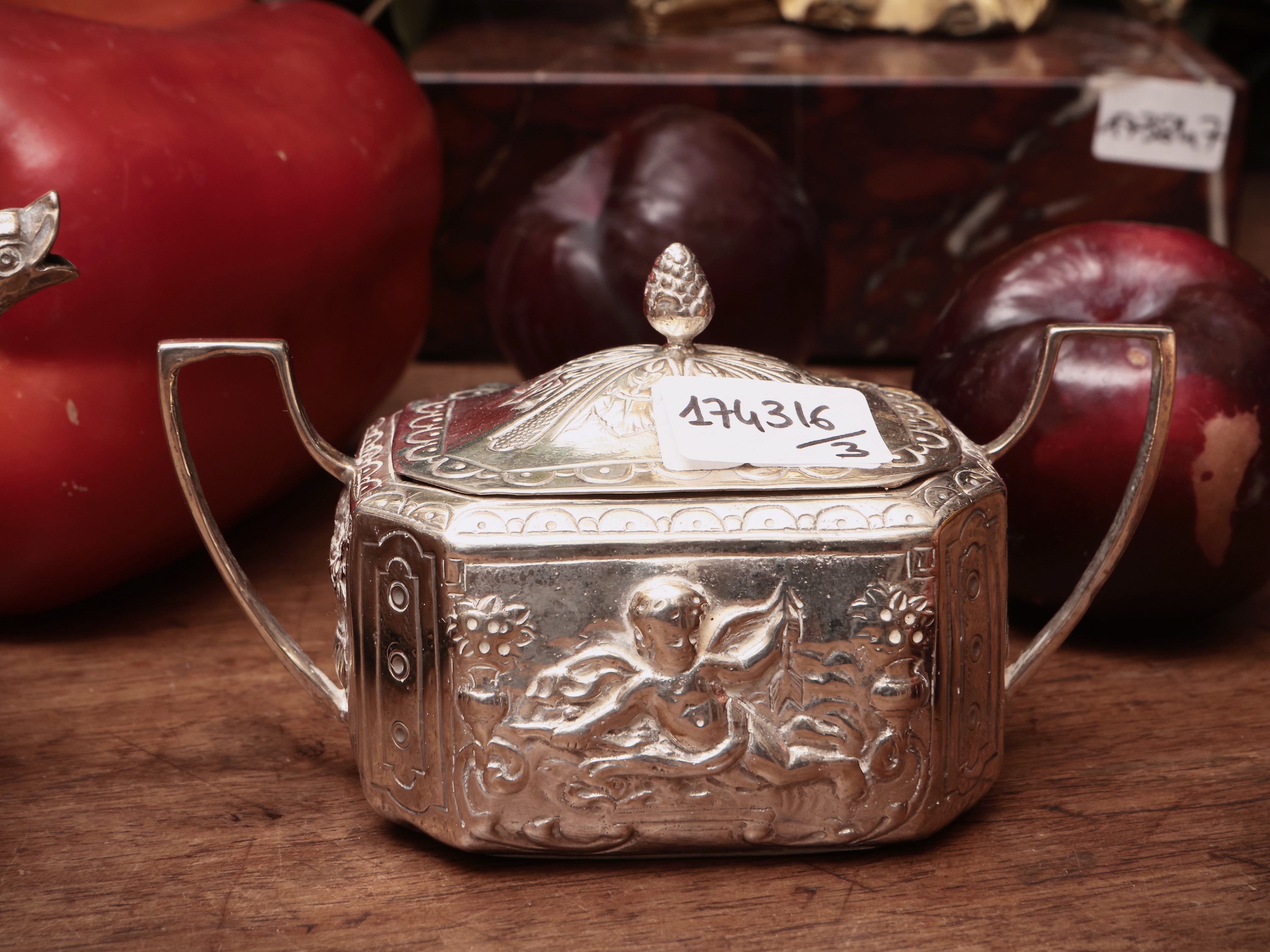 Servizio solitare da tè in argento, Coppini Firenze