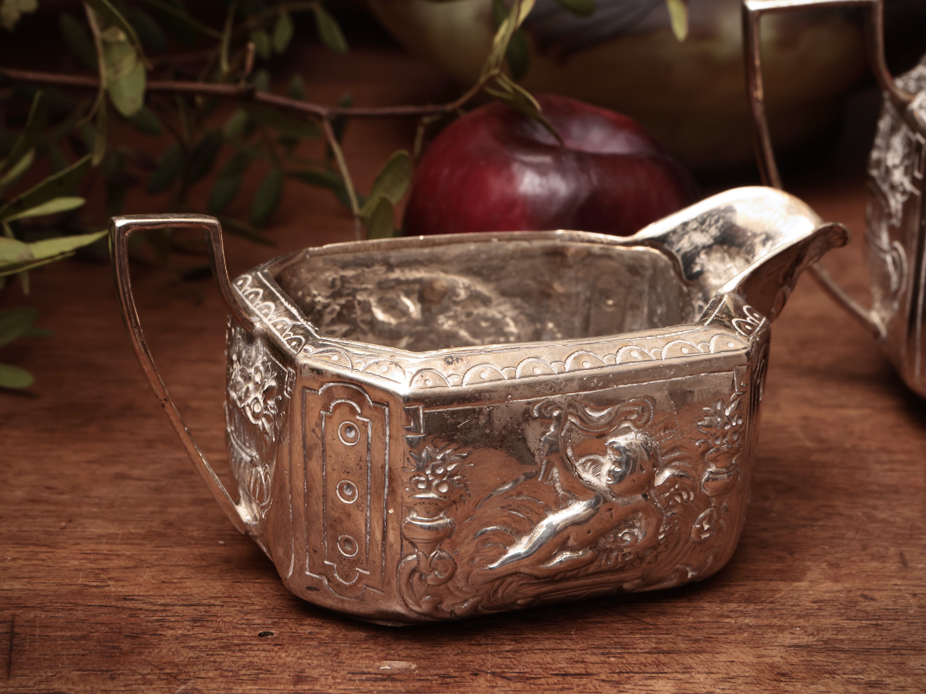 Servizio solitare da tè in argento, Coppini Firenze