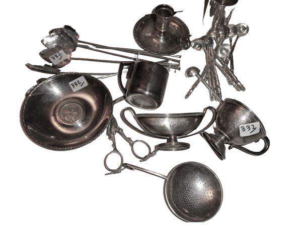 Lotto di curiosità in argento