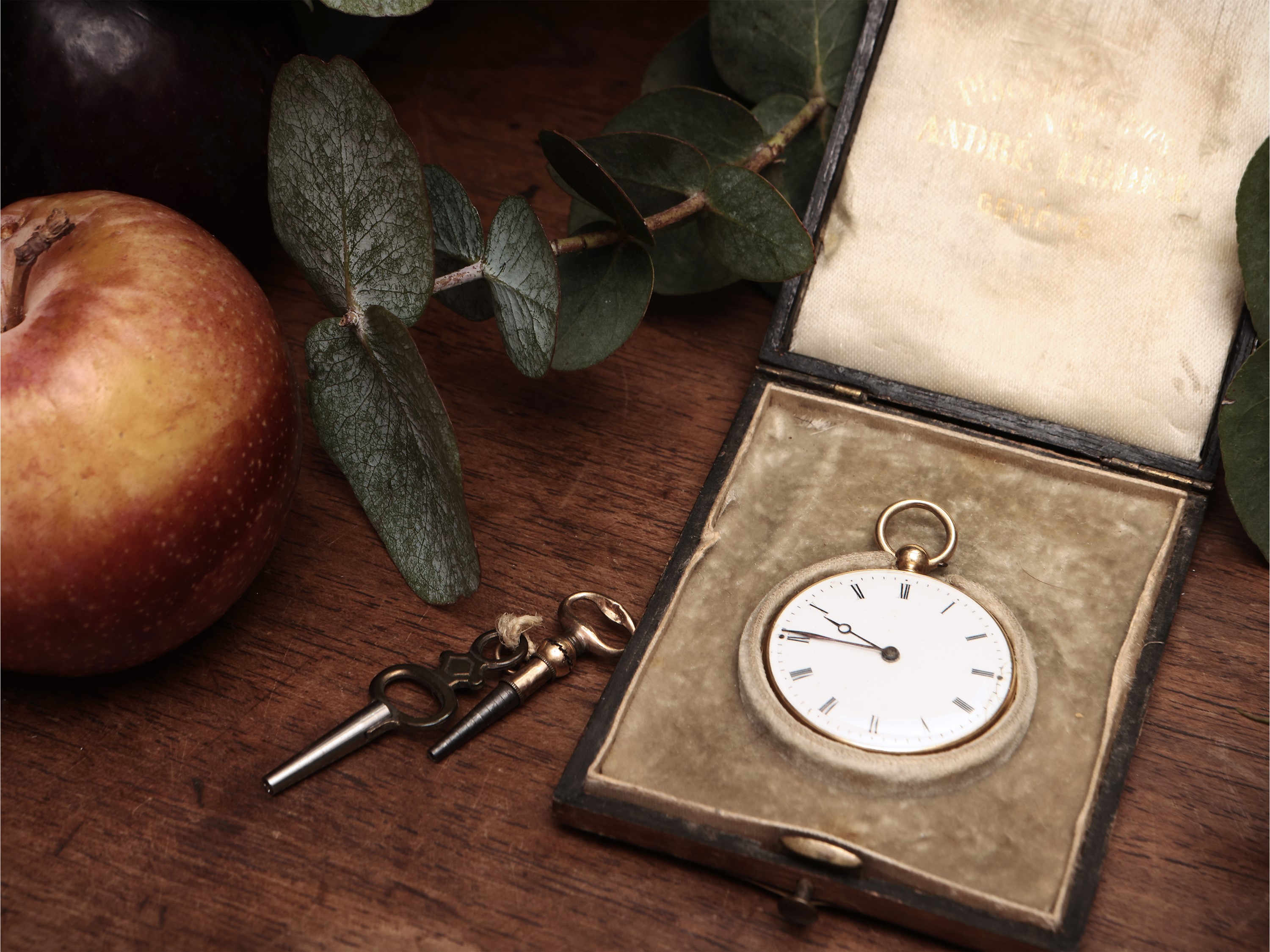 Orologio da Tasca in Oro e Smalti, Andrè Liodet À Geneve