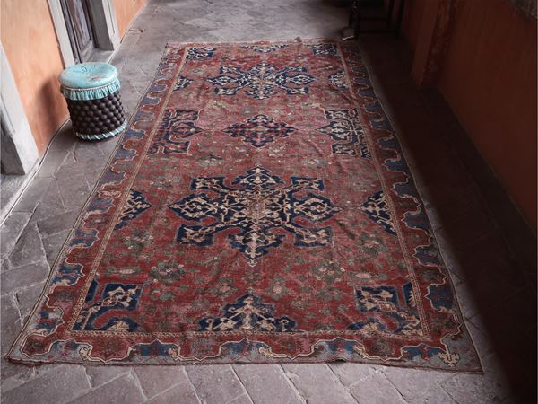 Tappeto caucasico Ushak di vecchia manifattura