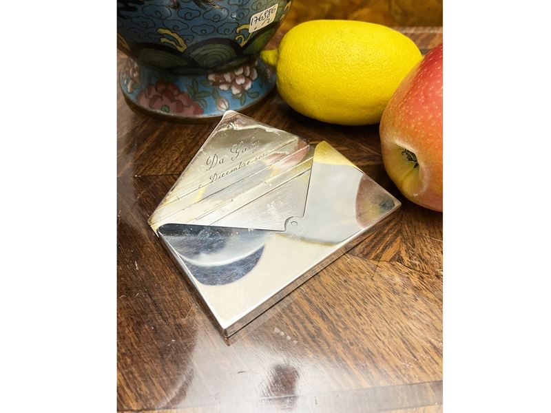 Porta biglietti da visita in argento