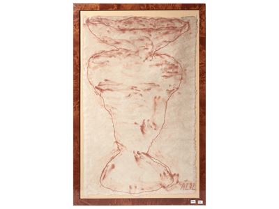 Senza titolo (1992), sanguigna su carta