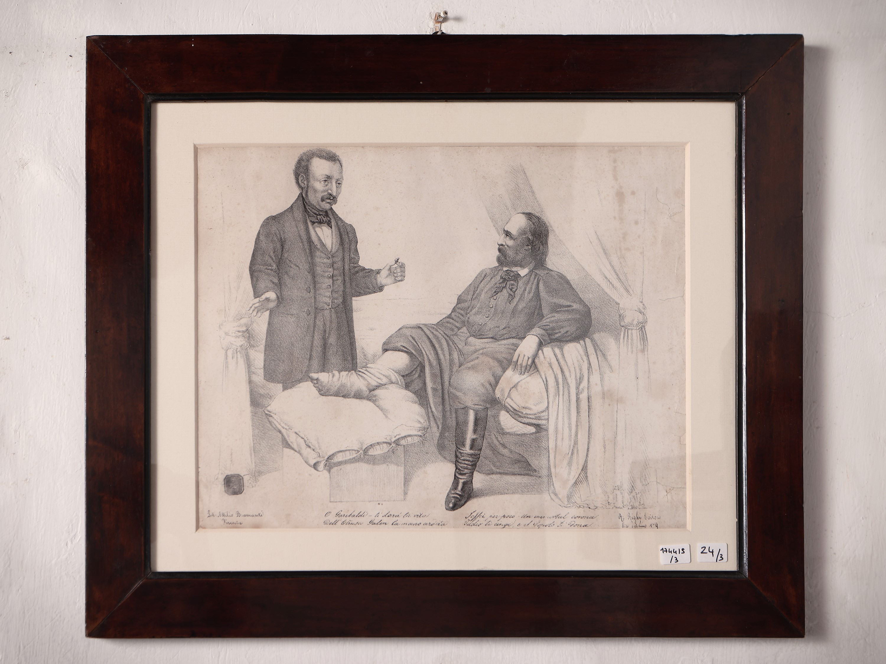 Due Ritratti di Garibaldi e la Partenza dei Mille a Quarto