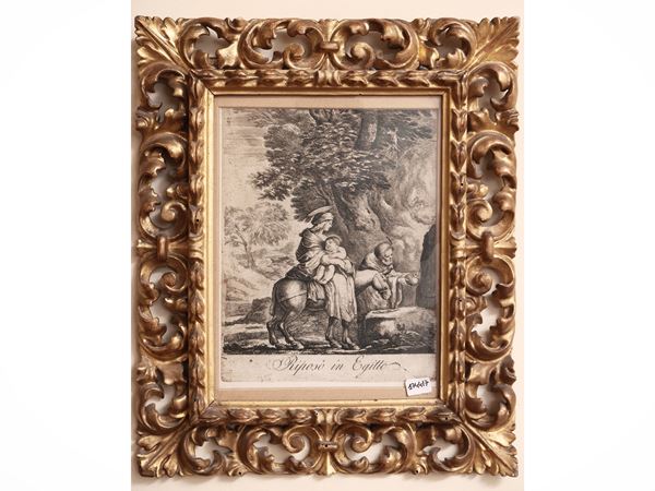 Stefano Della Bella - Riposo in Egitto