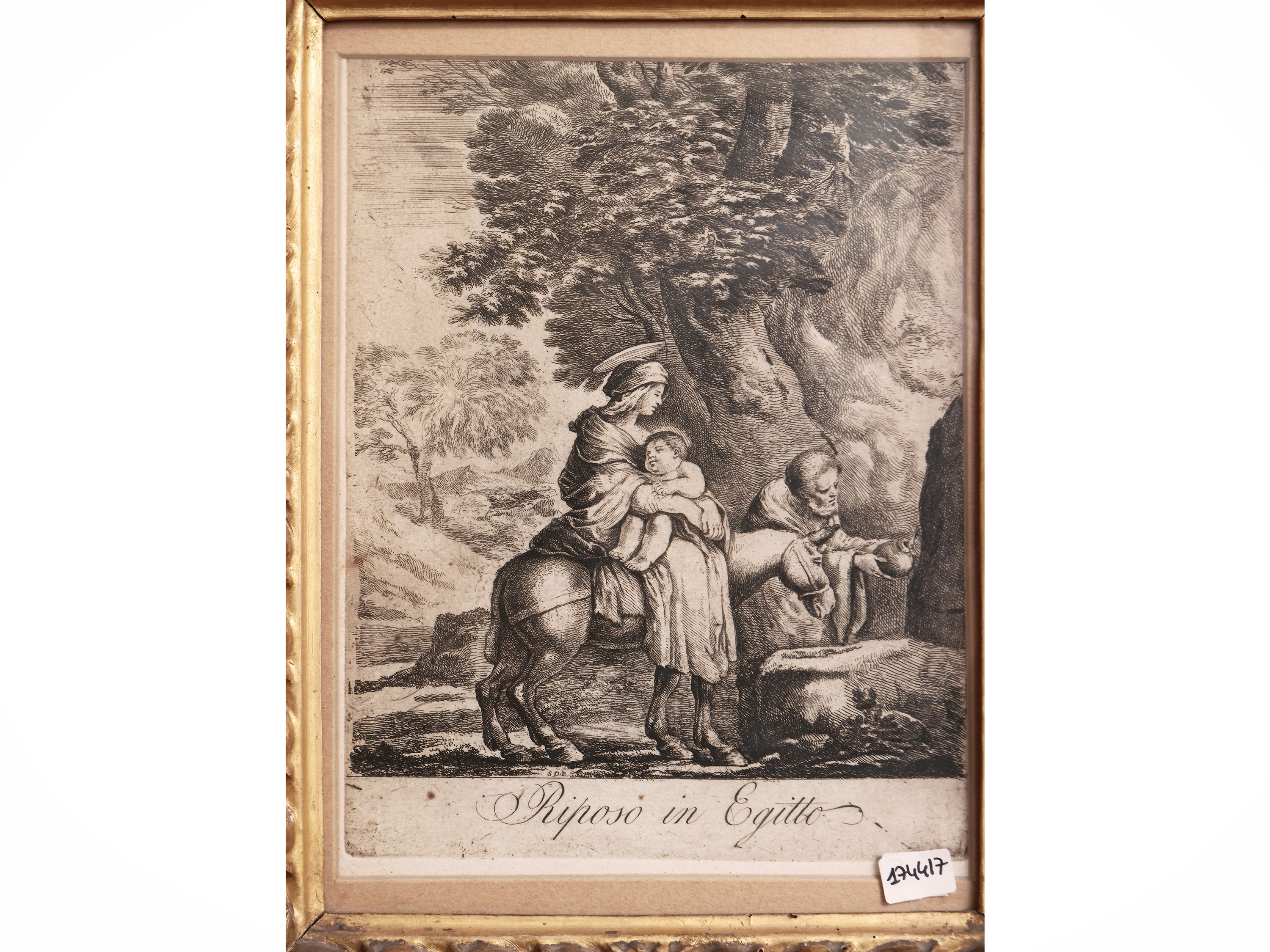 Stefano della Bella - Riposo in Egitto