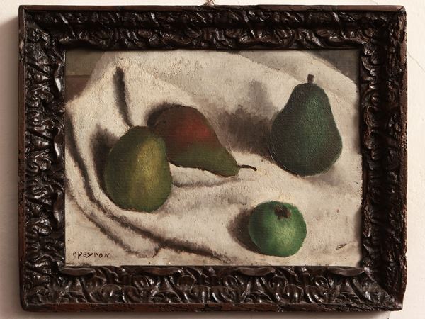 Guido Peyron - Natura morta con pere