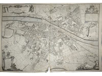 Pianta della Città di Firenze nelle Sue Vere Misure