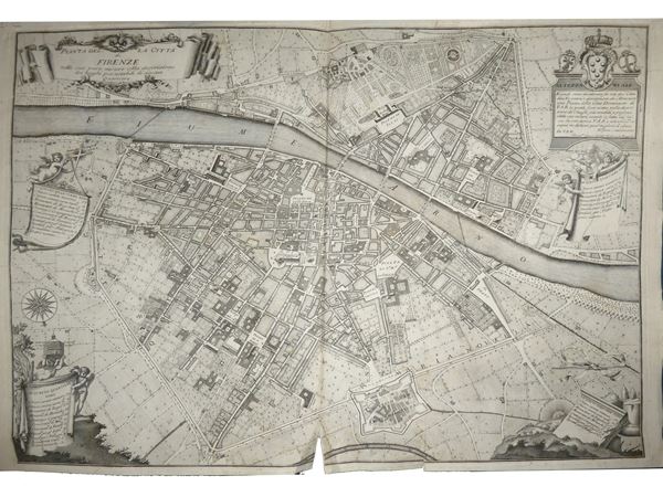 Ferdinando Ruggieri - Pianta della città di Firenze nelle sue vere misure
