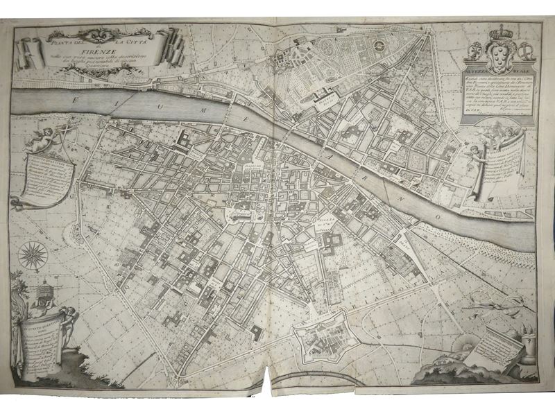 Ferdinando Ruggieri - Pianta della Città di Firenze nelle Sue Vere Misure