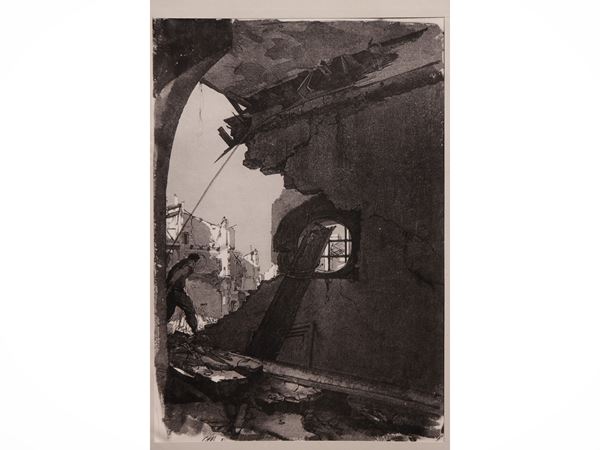 Pietro Annigoni - L'alluvione di Firenze