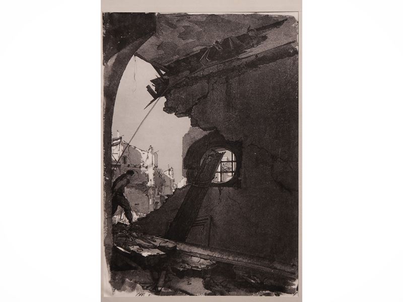 Pietro Annigoni - L'alluvione di Firenze
