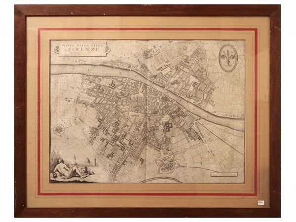 Giuseppe Canacci - Pianta della città di Firenze