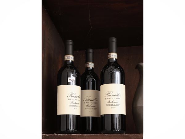 Tre bottiglie Prunotto Bric Turot Barbaresco, DOCG 2011
