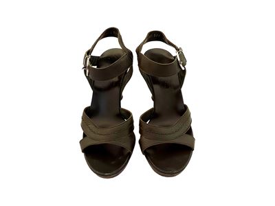 Salvatore Ferragamo - Sandali in Pelle Verde Bosco