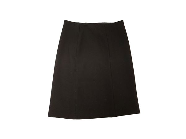 Prada - Black wool skirt