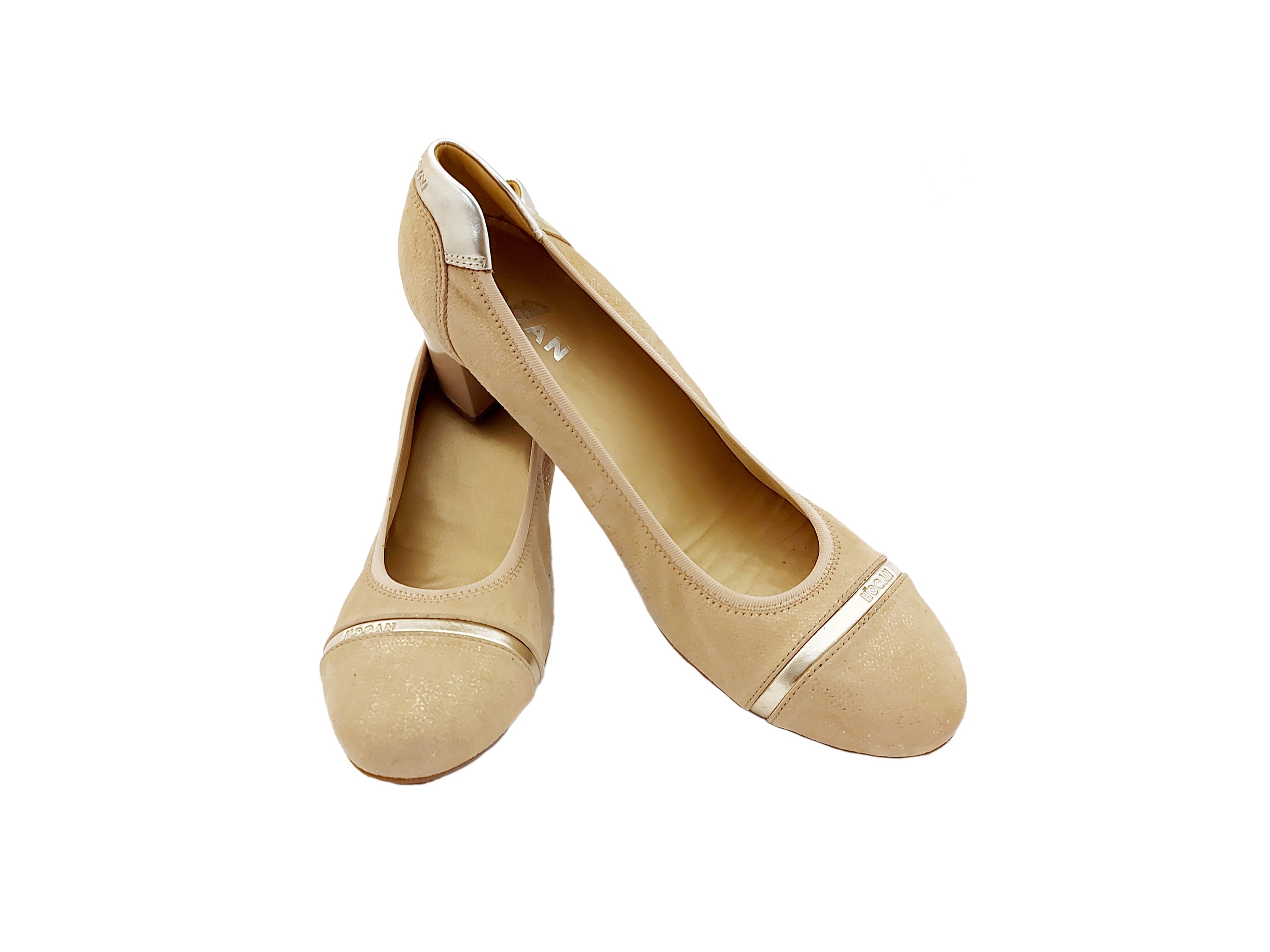 Hogan - Decolleté Sportivo in Suede Beige