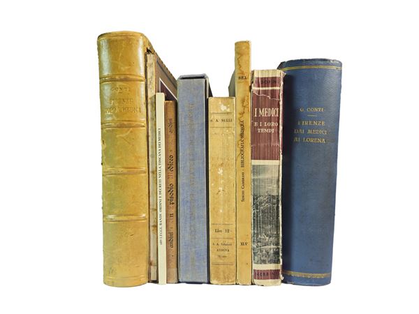 Miscellanea of vintage books on Florence between the doctors and the Lorena