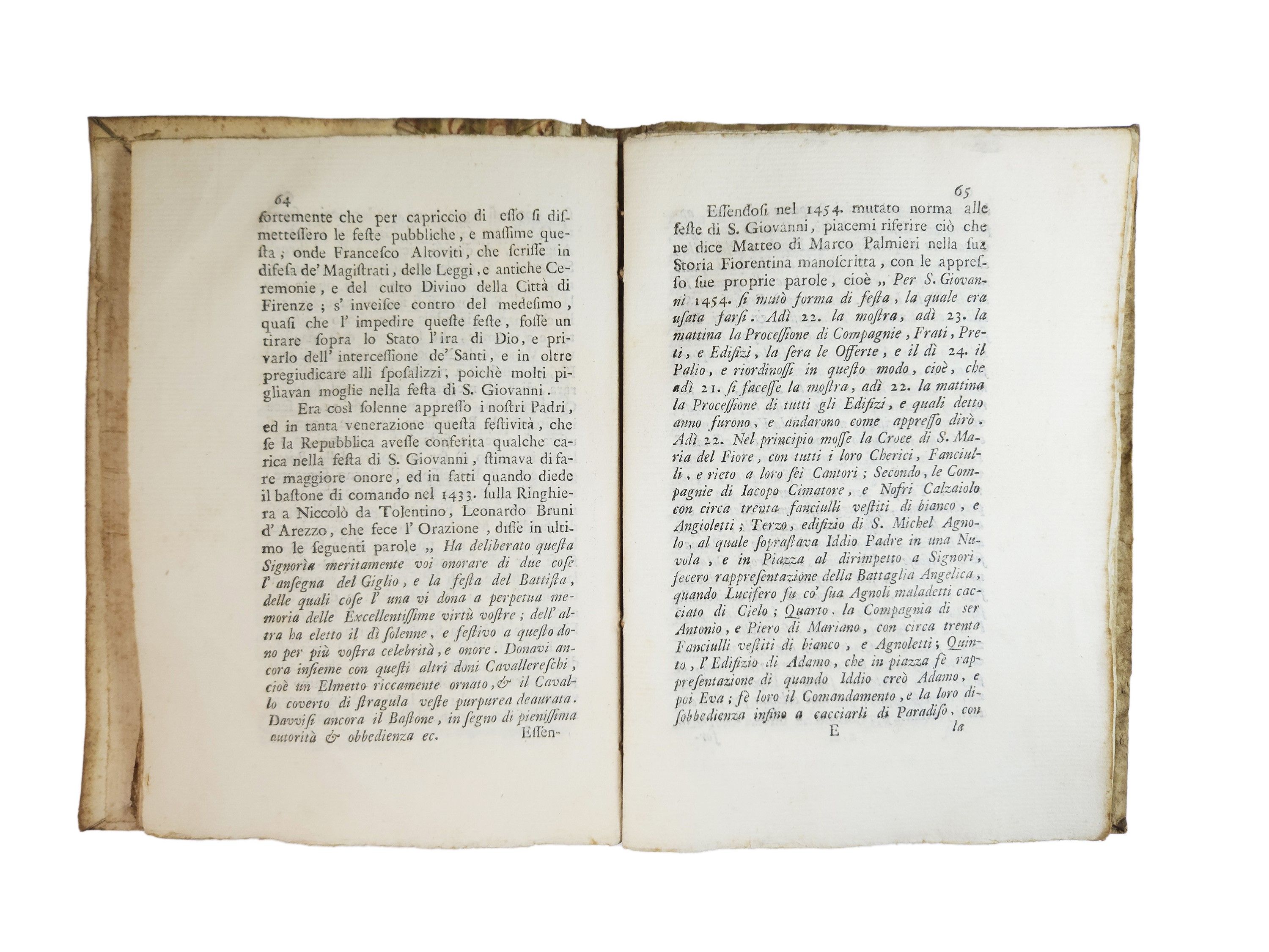 Gaetano Cambiagi - Memorie Istoriche Riguardanti le Feste Solite Farsi in Firenze per la Natività...