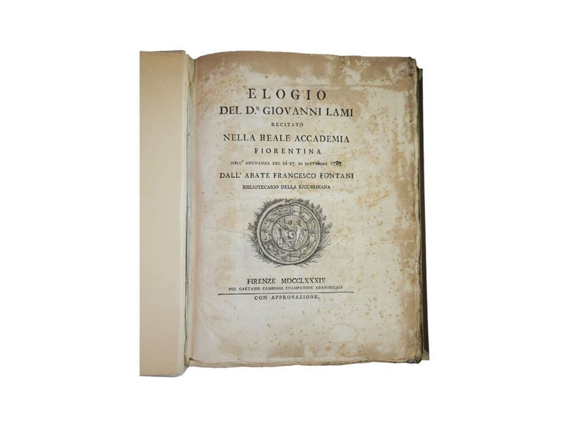 Elogio del Dr. Giovanni Lami