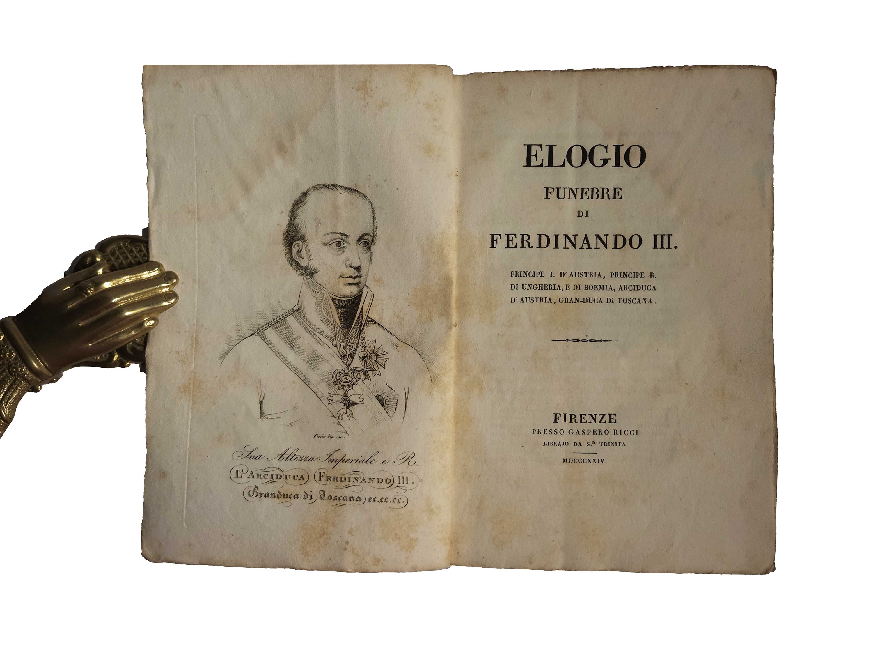 L’avvenimento al Trono della Toscana di S.a.r. Ferdinando III