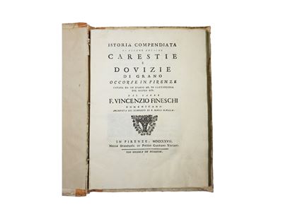 Istoria Compendiata di Alcune Carestie e Dovizie di Grano Occorse in Firenze