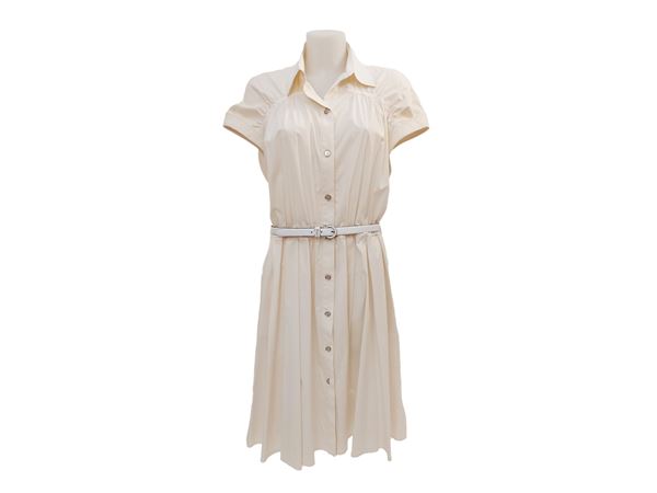 Salvatore Ferragamo - Cream cotton chemisier