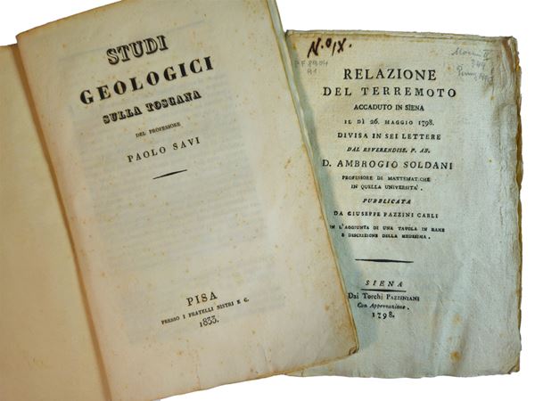 Ambrogio Soldani - Relazione del terremoto accaduto in Siena il dì 26. Maggio 1798