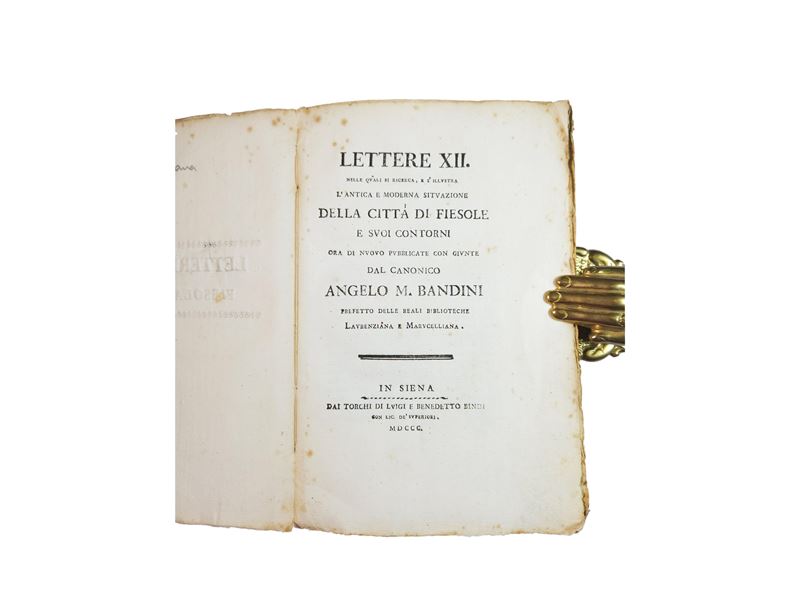 Lettere XII nelle quali si ricerca e s’illustra l’antica e moderna situazione della città di Fies...