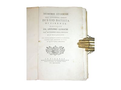 Memorie Storiche Dell’antichissima Basilica di S. Gio. Batista di Firenze
