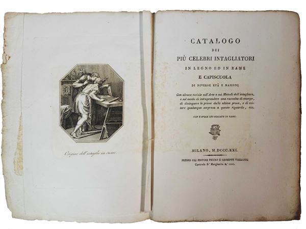 Catalogo dei più celebri intagliatori in legno ed in rame