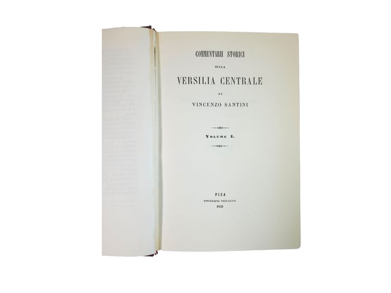 Commentarii storici sulla Versilia Centrale di Vincenzo Santini