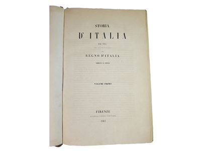 Storia D'italia dal 1815 Fino alla Promulgazione del Regno D'italia