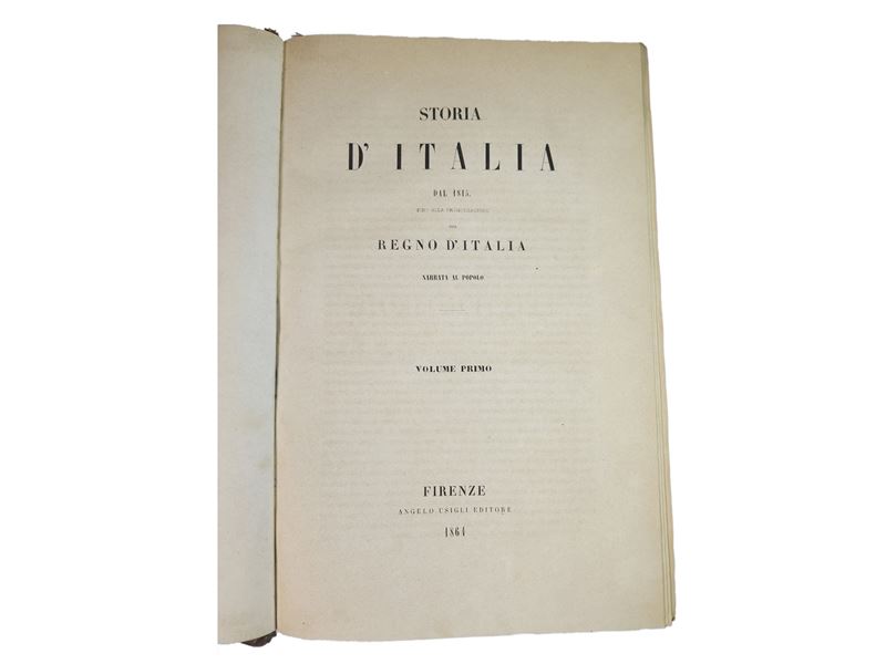 Giuseppe Pistelli - Storia D'italia dal 1815 Fino alla Promulgazione del Regno D'italia