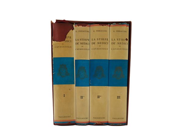 Gaetano Pieraccini : La stirpe de' Medici di Cafaggiolo  - Asta Un'importante collezione fiorentina, seconda parte: La Biblioteca - Maison Bibelot - Casa d'Aste Firenze - Milano