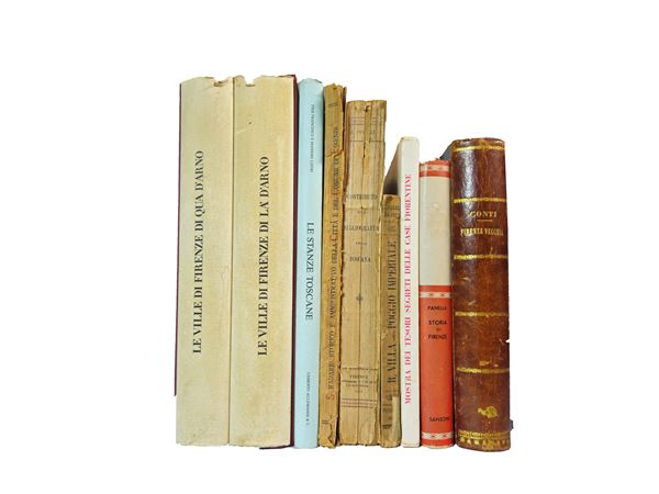 Miscellanea of vintage books on Florence and Tuscany