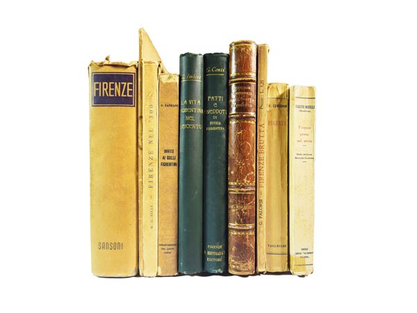 Miscellanea of vintage books on Florence