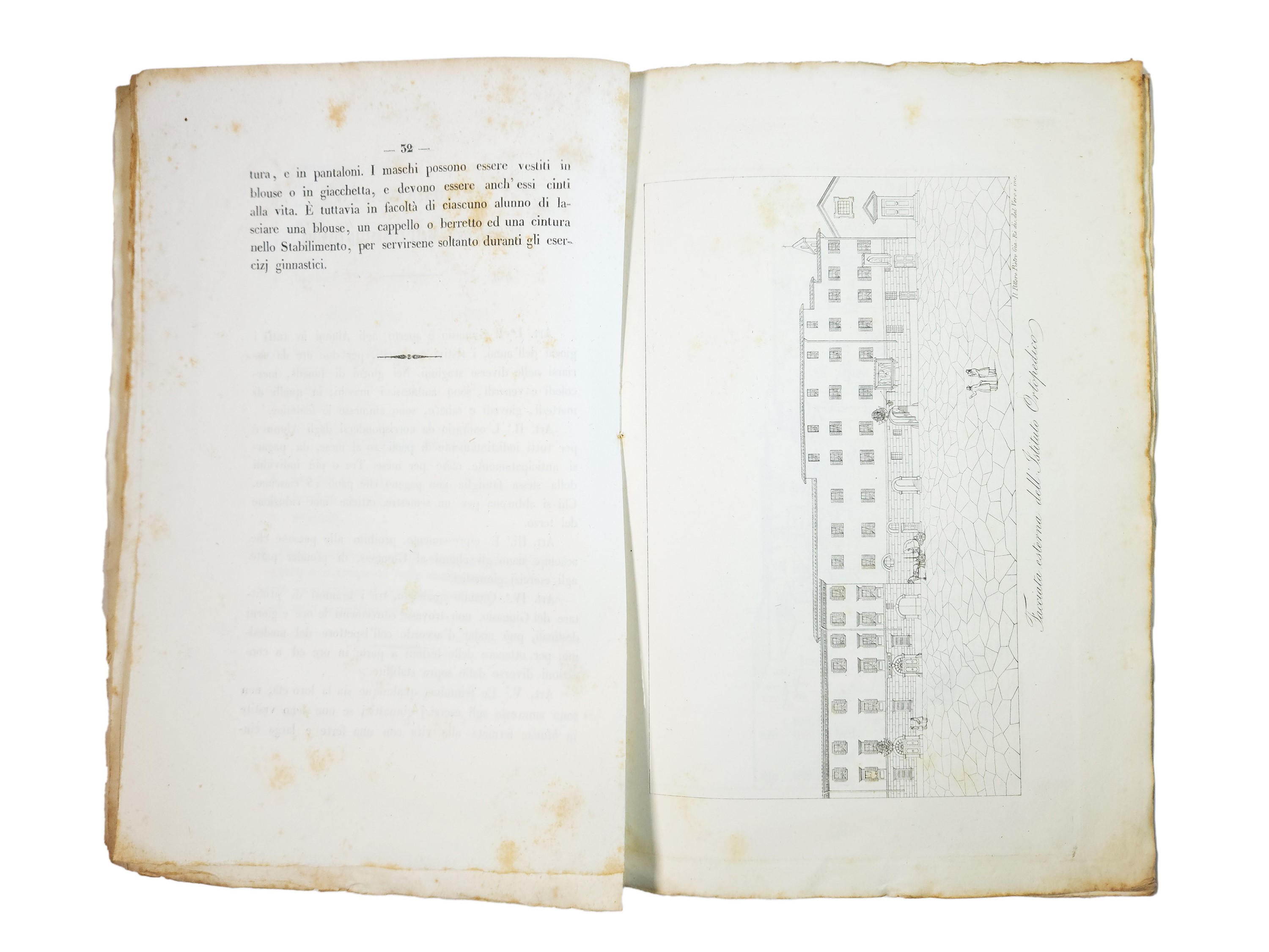 Prospetto dell’Imperiale e Reale Istituto ortopedico toscano