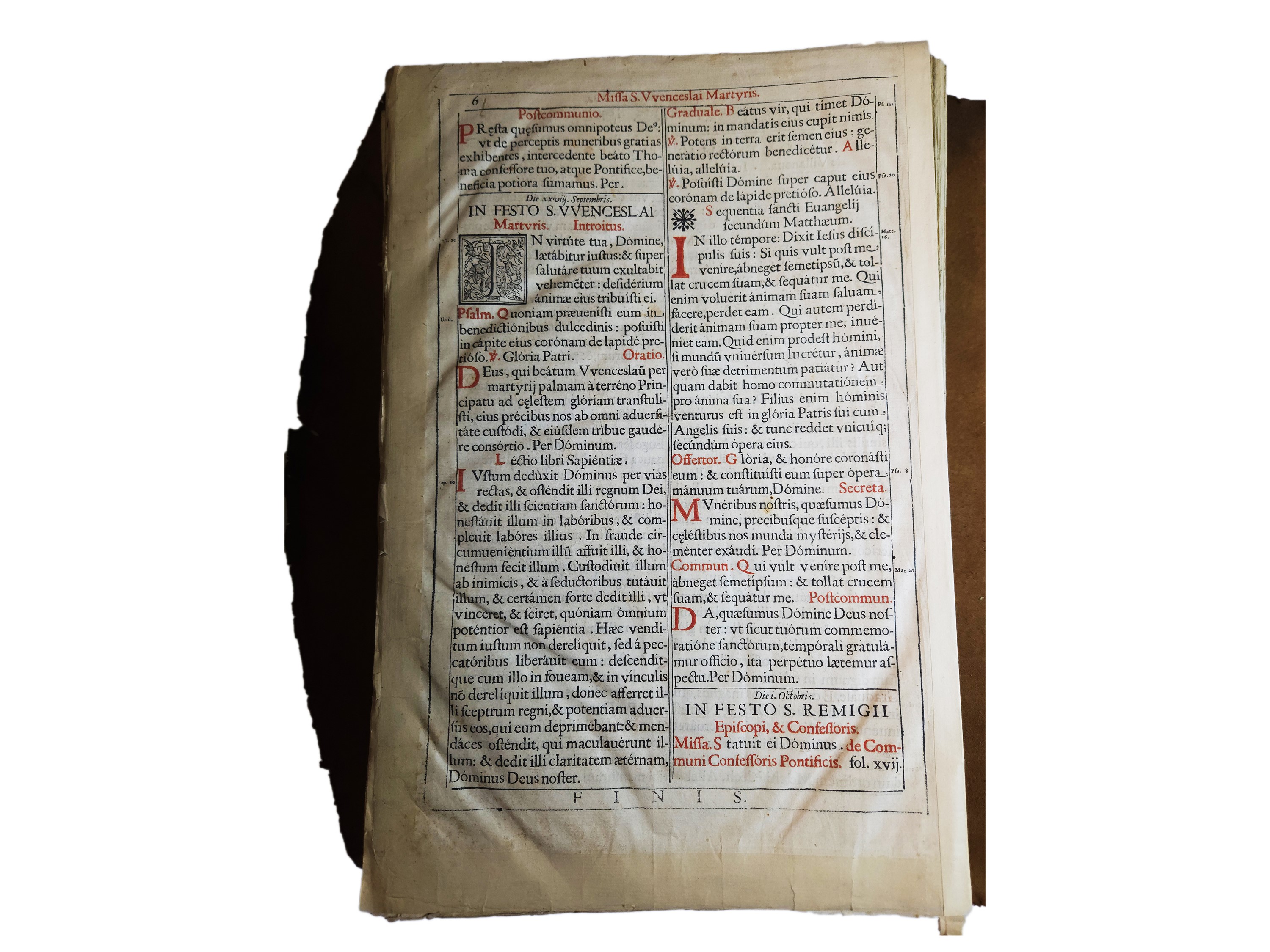 Missale Romanum ex decreto sacrosancti Concilii Tridentini restitutum