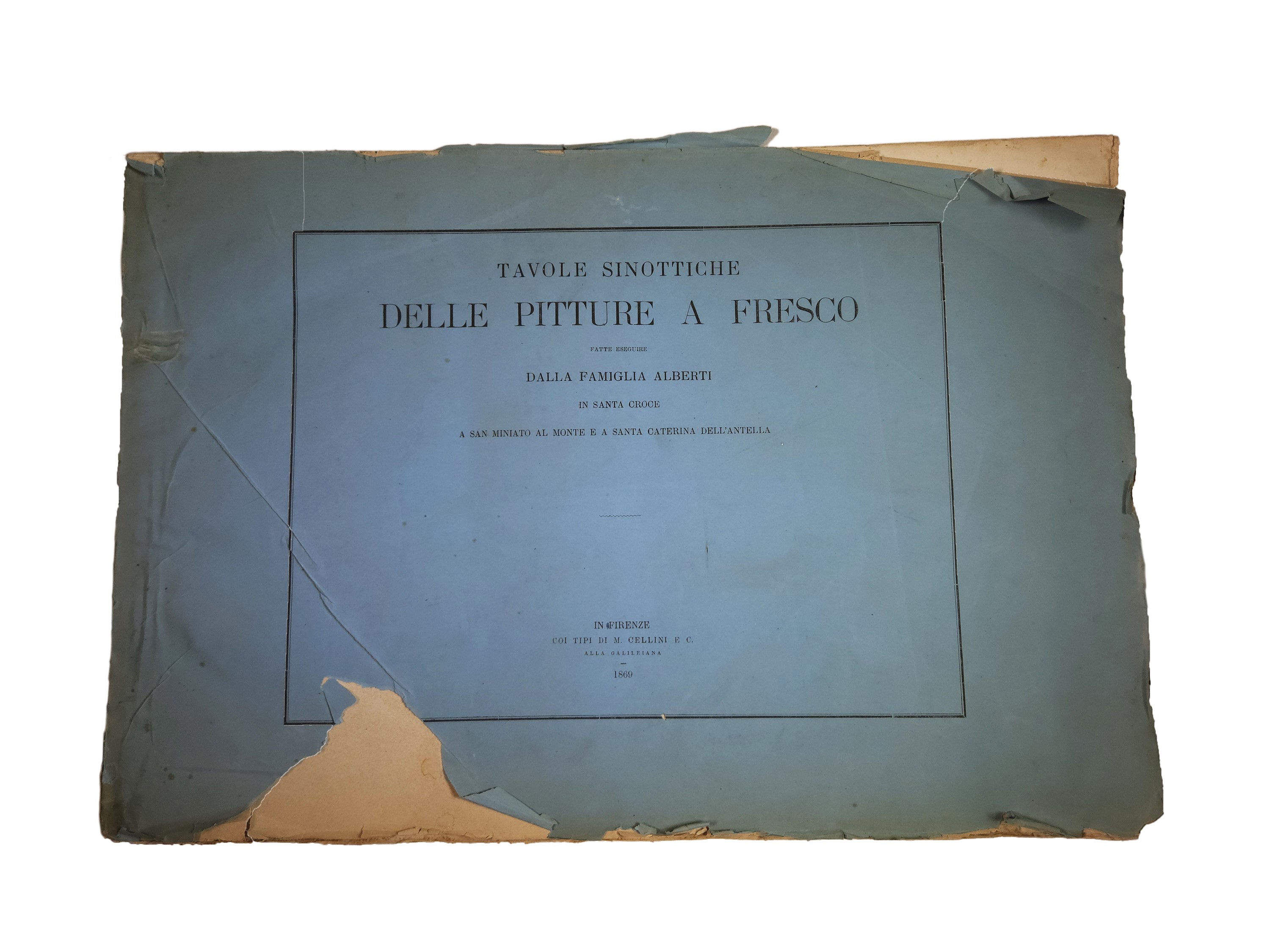 Tavole sinottiche delle pitture a fresco fatte eseguire dalla famiglia Alberti in Santa Croce