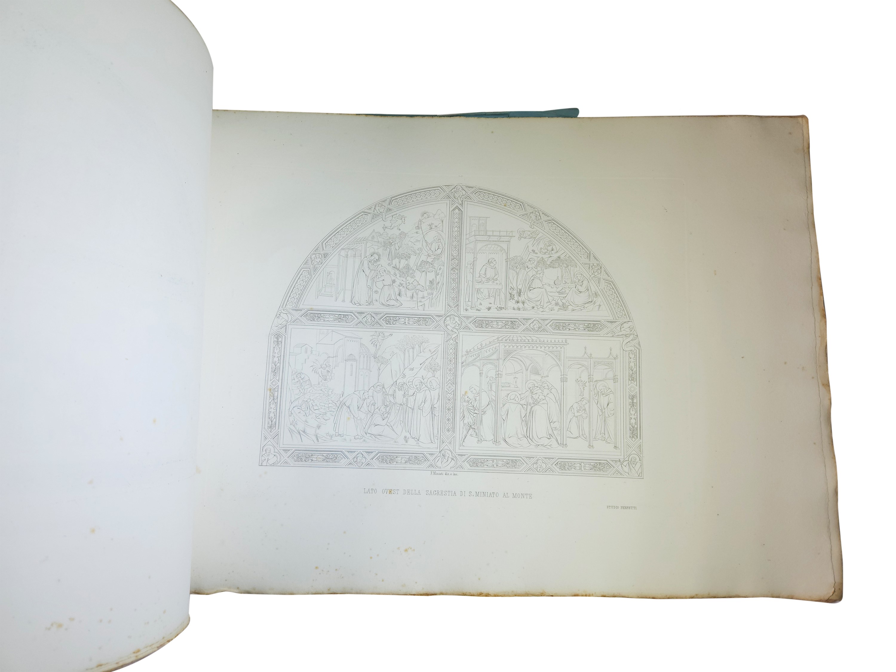 Tavole sinottiche delle pitture a fresco fatte eseguire dalla famiglia Alberti in Santa Croce