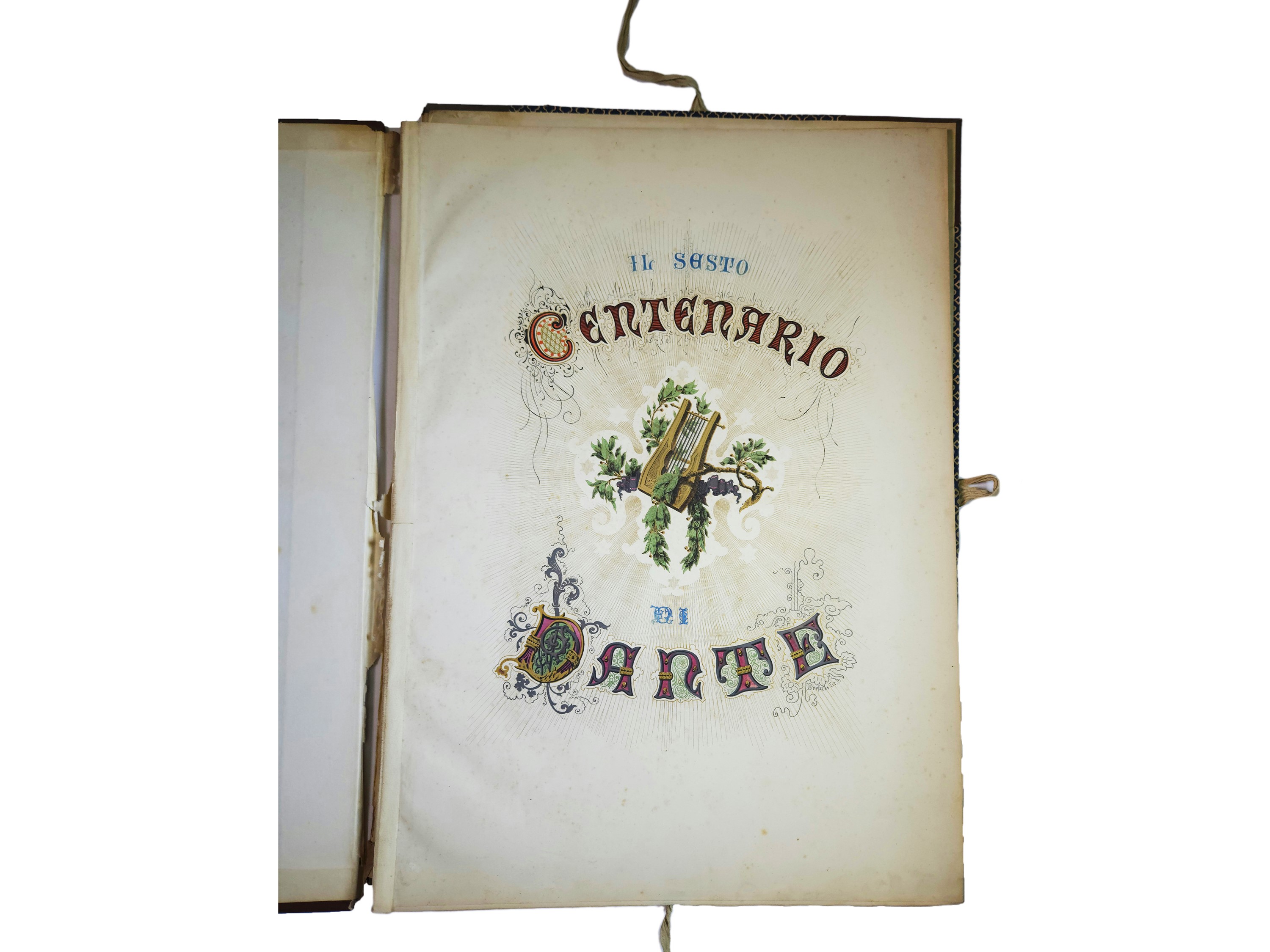 Albo per la memoria del sesto centenario celebrato in Firenze a onore di Dante Alighieri l’anno 1...