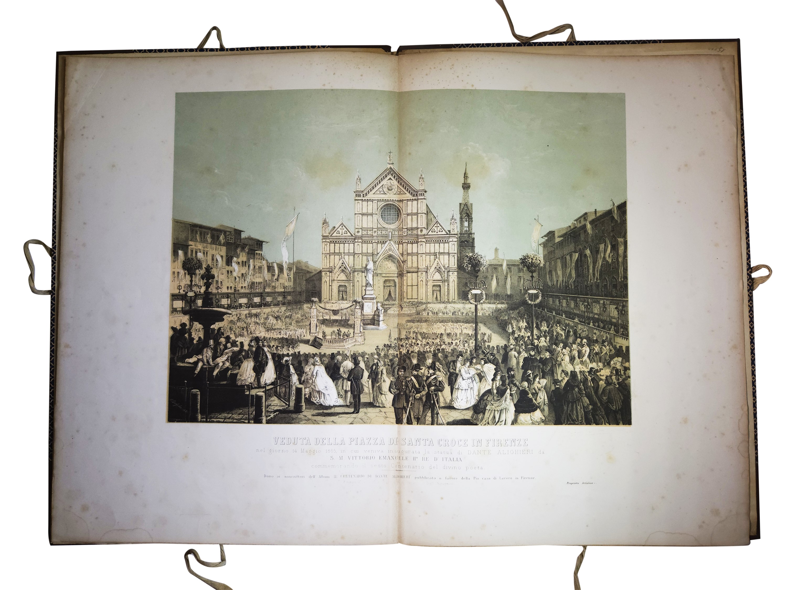 Albo per la memoria del sesto centenario celebrato in Firenze a onore di Dante Alighieri l’anno 1...