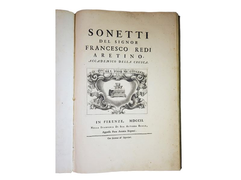 Sonetti del Signor Francesco Redi Aretino Accademico della Crusca