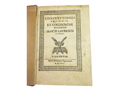 Constitutiones Insignis Et Collegiatae Ecclesiae Sancti Laurentii Florent.