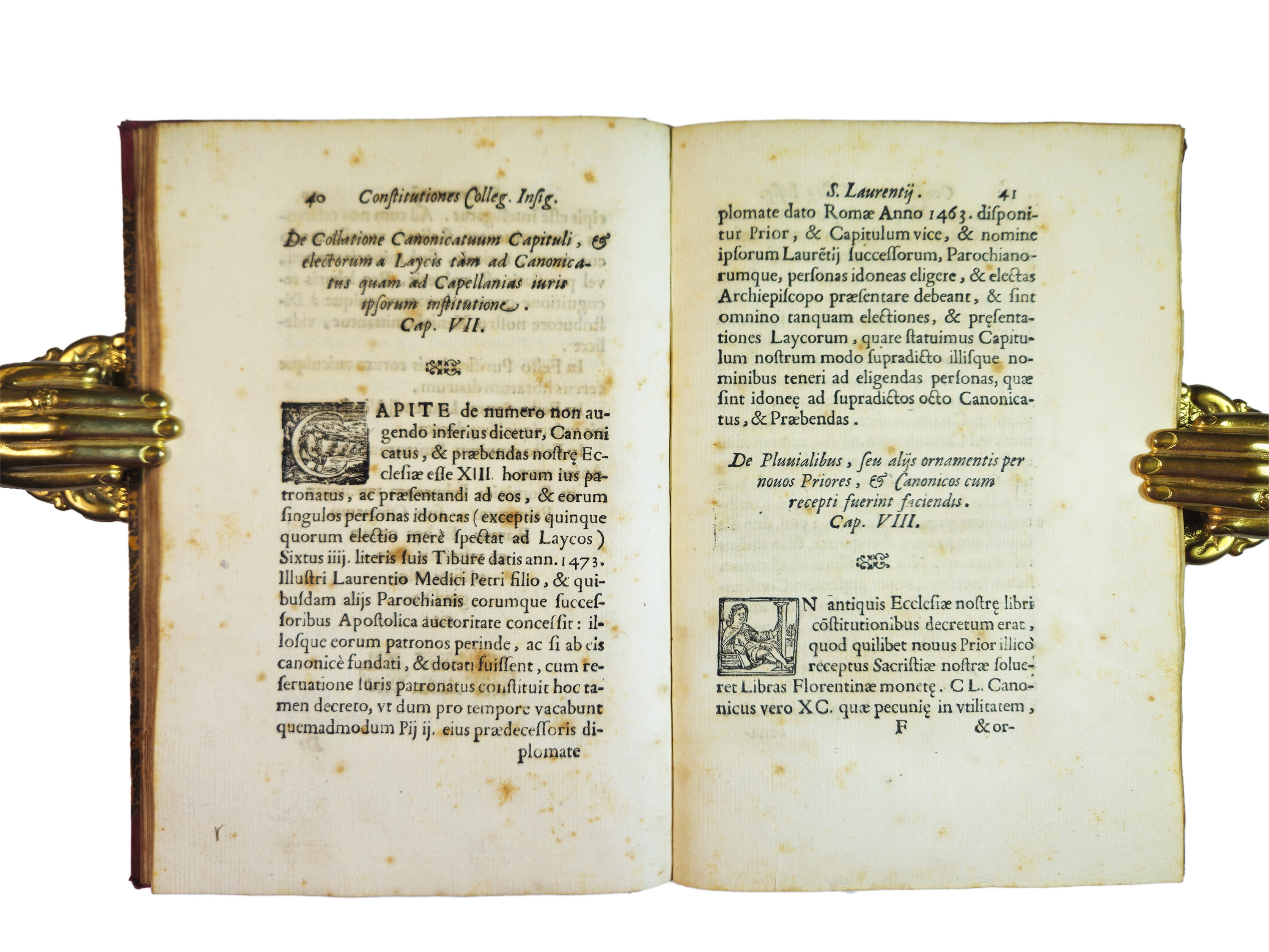 Constitutiones Insignis Et Collegiatae Ecclesiae Sancti Laurentii Florent.