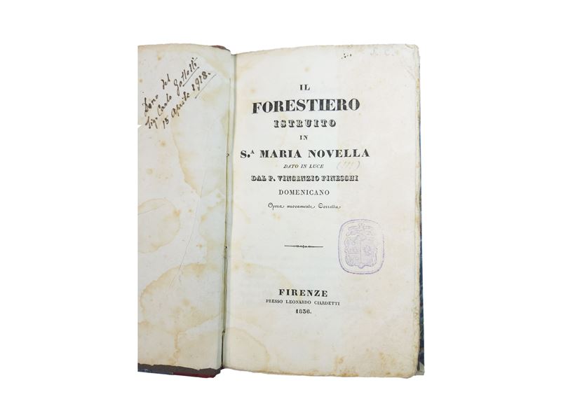 Vincenzio Fineschi - Il Forestiero Istruito in S.a Maria Novella