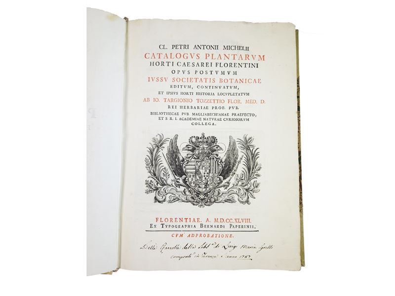 Pier Antonio Micheli - Catalogus Plantarum Horti Caesarei Florentini